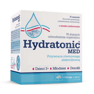 Olimp Labs Hydratonic Med 10 saszetek O smaku malinowym  Nawodnienie Elektrolity 