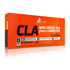 Olimp CLA with Green Tea plus L-Carnitine 60 caps. Spalacz Tłuszczu Blokowanie wchłaniania tkanki tłuszczowej 
