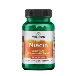 Swanson B3- Niacyna- niacinamide- amid kwasu nikotynowego 100mg 250tabs / trądzik, skóra, nastrój 