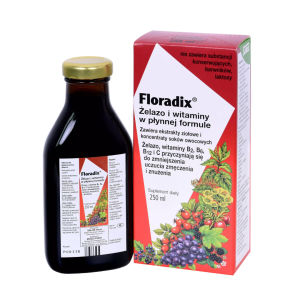 Salus Floradix żelazo 250 / 500 ml  / zmęczenie, układ nerwowy, serce, odporność, mięśnie