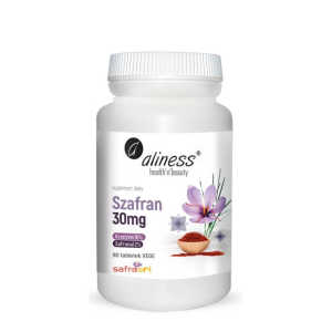 Aliness Szafran Safrasol 2%/10% 30 mg 90 tab./ nastrój, libido, samopoczucie 
