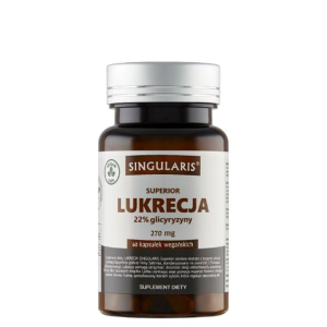 Singularis Lukrecja 22% glicyryzyny 270mg 60 caps vege / trawienie, żołądek, jelita 