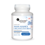 MSM Siarka organiczna PLUS 180 tabs. Stawy Wzmocnienie Regeneracja Skóra Kości Mięśnie