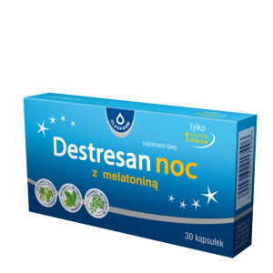 Oleofarm Destresan noc z melatoniną 24 kaps/ sen, bezsenność, zaburzenia snu