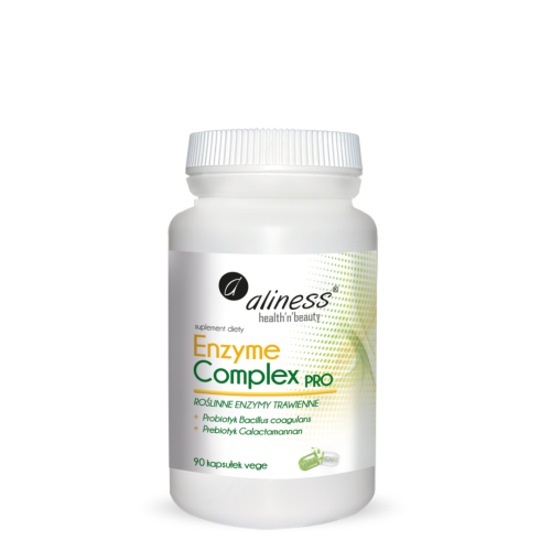 Aliness Enzyme Complex PRO x 90 VEGE CAPS / trawienie, żołądek, jelita