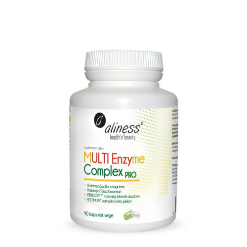 Aliness MULTI Enzyme Complex PRO x 90 VEGE CAPS / trawienie, żołądek, jelita