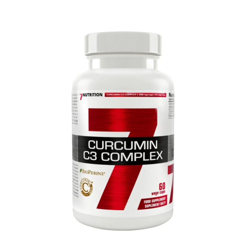 7Nutrition Curcumin C3 Complex 500mg 60kaps / metabolizm, cholesterol, trawienie, wątroba, odporność