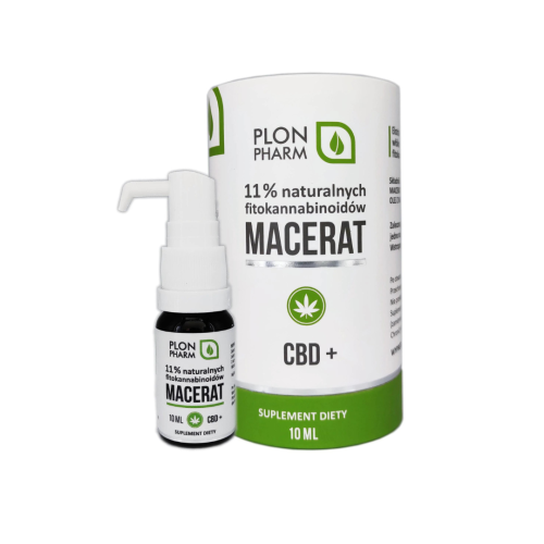 Plon Pharm Olejek CBD+ Macerat 11% /sen, wyciszenie, rozluźnienie, stres, przemęczenie