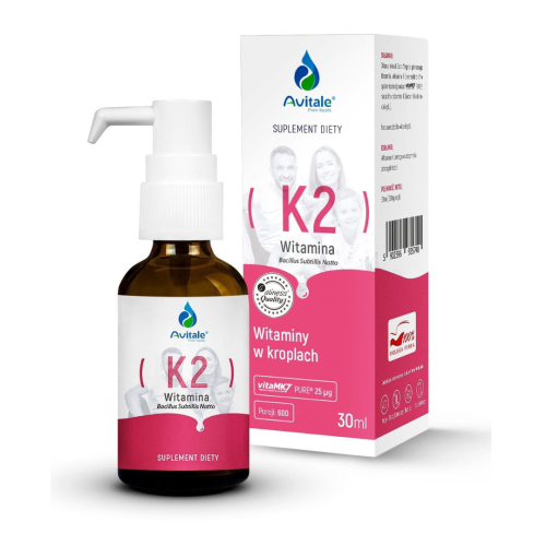AVITALE Witamina K2 30ml/ Kości, Stawy, Zęby