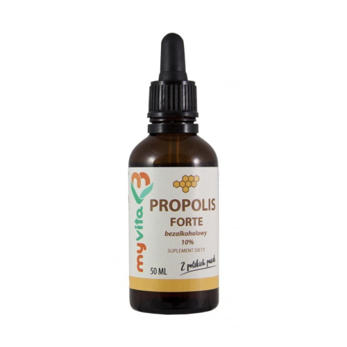 MyVita Propolis FORTE krople 50 ml / układ odpornościowy, infekcje bakteryjne, grzyby, wirusy, przeciwdziałanie działaniu wolnych rodników
