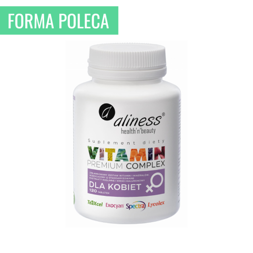 Aliness Premium Vitamin Complex dla kobiet na włosy, skórę, paznokcie