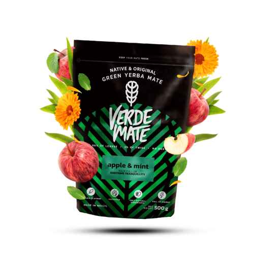 Yerba Verde Mate Green Apple & Mint 0,5 kg / Pobudzenie Energia Naturalne