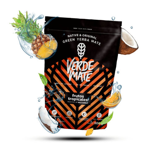 Verde Mate Green Frutos Tropicales 0,5 kg / Pobudzenie, Energia, Naturalne