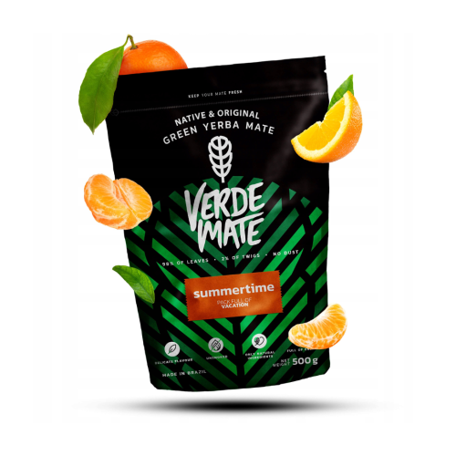 Verde Mate Green Summertime 0,5 kg / pobudzenie, wakacyjny smak, energia