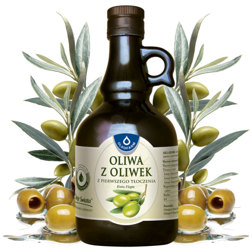 Oleofarm Oliwa z oliwek 500 ml. / Zdrowe tłuszcze, serce, odporność, trawienie