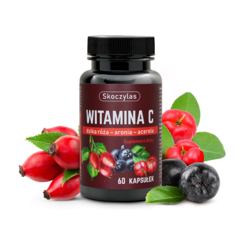 Skoczylas Witamina C Trio (aronia, dzika róża, acerola) / Odporność, Przeziębienie, Grypa, Infekcje