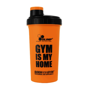 Shaker Olimp "Gym Is My Home"  700 ml czarny, pomarańczowy 