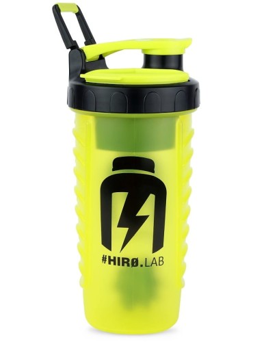 HIRO.LAB Shaker Crater Cap - 770ml żółty, przezroczysty, czarny BIDON BIAŁKO SZEJKER DO ODŻYWEK