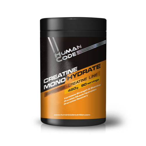 Human Code CREATINE MONOHYDRATE 450 G / siła, regeneracja, masa, bezsmakowa