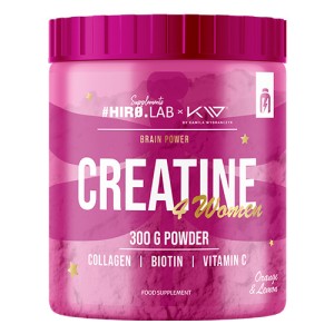 HIRO.LAB Creatine 4 Woman 300g Lemon Orange Kreatyna dla kobiet z kolagenem i  biotyną