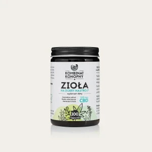 Kombinat Konopny Zioła na dobry nastrój 100 x 5 mg CBD /sen,  wyciszenie, rozluźnienie, stres, przemęczenie, nastrój 