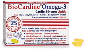 Marinex Biocardine Omega-3 (4x15 kaps.) - żywność specjalnego przeznaczenia medycznego