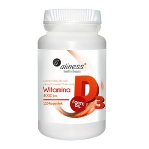Aliness, Witamina D3 Forte Oil 4000 j.m., 120 caps
