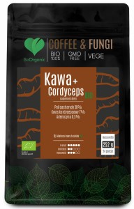  BeOrganic, Kawa Arabica mielona + Cordyceps BIO 252g