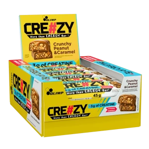 Olimp Creazy Bar crunchy peanut&caramel 45g PL,EN,DE,FR