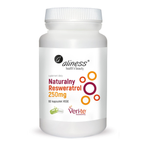 Aliness Naturalny Resweratrol Veri-Te 250mg x 60 Vege caps. 