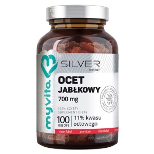 MyVita SILVER PURE 100% Ocet jabłkowy 700 mg - 100 kap.