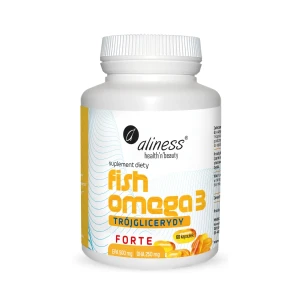 Aliness, Fish Omega 3 FORTE Trójglicerydy 500/250mg x 60 kaps