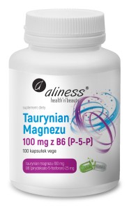 ALINESS TAURYNIAN MAGNEZU 100MG B6 X 100KAPS