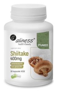 Aliness shiitake ekstr40/20, 400mgx90caps.